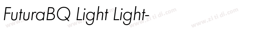 FuturaBQ Light Light字体转换